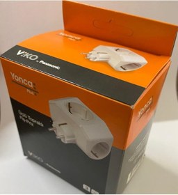 Resim Viko Yonca Plus Beyaz Üçlü Topraklı Priz Golyat Fişli 