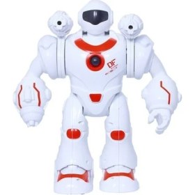 Resim MEGA Füze Atan Sesli ve Işıklı Robot Kırmızı-Beyaz 