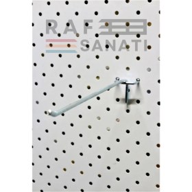 Resim 10 Adet Fon Kancası Delikli Pano Kancası 15 cm - Askı Kanca Raf Askısı Raf Aksesuar Tel Askı Raf Kancası 
