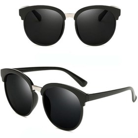 Resim Profisher UV 400 Unisex Gözlük Mercury Reklektif Renkli Lensler Retro Gözlük Siyah 