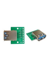 Resim Wozlo Usb 3.0 A Dişi Dıp Dönüştürücü Adaptör Kartı 9 Pin 2.54mm Pcb Dönüştürücü - 2 Adet 