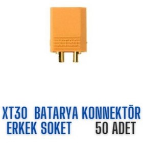 Resim Xt30 Batarya Konnektör Erkek Soket 50 Adet 