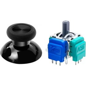 Resim Pop Konsol Xbox One Manyetik Analog Motor 1+1 Set Siyah Topuz Hall Sensör Joystick Yedek Parça 