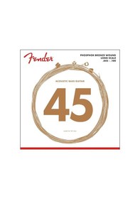 Resim Fender 0738060400 8060 Phosphor Bronze Akustik Bas Gitar Teli 45-100 Long Scale Fosfor Bronz Sıcak Ve Zengin Akustik Bas Karakteri 