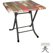 Resim Beymobilya Klasik Katlanır Werzalit Kare Tabla Masa (80X80) (520892289) 