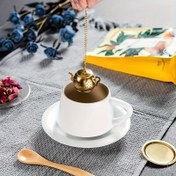 Resim Paslanmaz Çelik Çay Demliği, Çaydanlık Şeklinde Çay Süzgeci, İnce Örgü Çay Demliği, Çay Aksesuarları (1 Paket) 