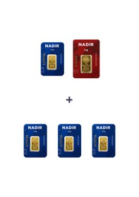 Resim Nadir Gold 24 Ayar 15 Gram Külçe Altın 1 Adet 5 Gram Külçe Altın + 4 Adet 2,5 Gram Külçe Altın 