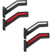 Resim 4pcs 33LED Römork LED Yan Işaretleme Aydınlatma Anahattı Kamyon Işık Minibüsü Römork 12-24V Için LED Işıklar (Yurt Dışından) 