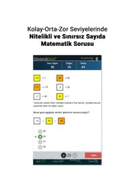 Resim 5. Sınıf Sonsuz Sayıda Soru Üreten Matematik Soru Bankası Uygulaması 