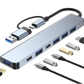 Resim Byl 221 Support 7 In 1 Type-C USB Çevirici 
