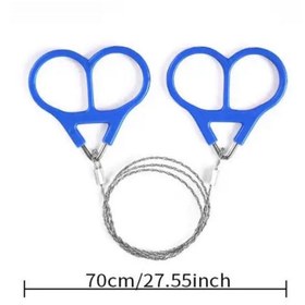 Resim BGA Edc outdoor kamp paslanmaz Çelik tel testere 