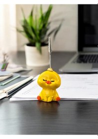 Resim Altın Saçlı Kawaii Sevimli Sarı Civciv Fotoğraf Ve Not Tutucu - Ofis Masa Not Tutacağı Sarı 