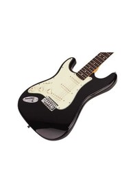 Resim Sx Stratocaster Solak Elektro Gitar (Siyah) 