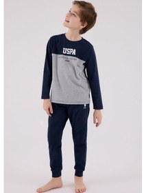Resim U.S. Polo Assn. U.s. Polo Assn Erkek Çocuk Lacivert Pijama Takımı 5274-48768 Lacivert 