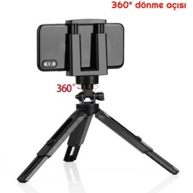 Resim Genel Markalar Taşınabilir Aksiyon Kamera Cep Telefonu Yükseklik Ve Yön Ayarlı Mini Tripod 