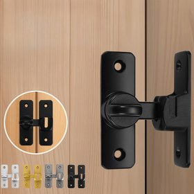 Resim 90/180 Derece Kaldırma Kapısı Kilidi, Sağ Açı Kilidi, Kayar Kapılar, Banyo Louvre Kapısı ve Dolap Kapısı, Metal Malzeme, Fırçalanmış Bitiş, Güvenli Kapanış, Kolay Kurulum, Banyo Kapısı Kilidi | Fırçalanmış Bitiş | Metal Yapı, Banyo Kapı Donanımı 