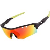 Resim Jzcat Bisiklet Gözlükleri Bisiklet Gözlükleri Erkek Ve Kadın Maraton Gözlükleri - Siyah Gazlı Bez Yeşil 