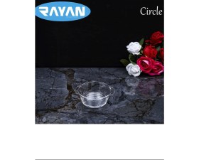 Resim Circle Tekli Yuvarlak Cam Kahvaltılık ROYALEKS-81474 