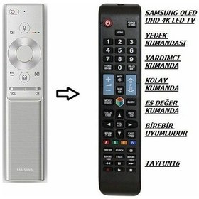 Resim Samsung Uyumlu 4K Akıllı Qled Tv -Yedek Kumandası 