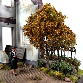 Resim 1/2 Adet Ağaç Paketi Minyatür Ağaç Kümeleri Modeli, Statik Simülasyon Çalı Çalıları Mimarlık Modelleme için, El Yapımı ABS Reçine Masaüstü Manzarası Bebek Evi, Peri Bahçesi, Tren Demiryolu Düzenleri, Yaratıcı Düşünme Eğitim Aracı 
