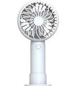 Resim Mini El Tipi Küçük Vantilatör Renkli Vantilatör Taşınabilir Sessiz 3886 Beyaz 