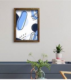 Resim Bk Gift Otel Odası Konseptli Doğal Masif Ahşap Çerçeveli Tablo 45 (551119783) 