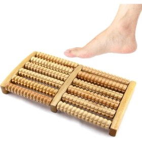 Resim Doğal Ahşap Ayak Masaj Aleti 