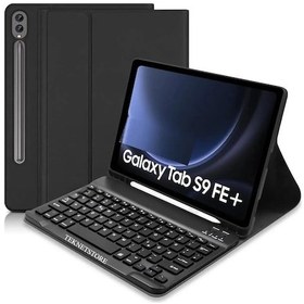 Resim Samsung Galaxy Uyumlu Tab S9 Fe Plus 12.4" Q Türkçe Klavyeli Kılıf Kalem Bölmeli Bluetooth Özellikli Stand Klavyeli Kılıf 