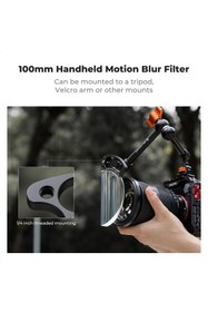 Resim K&F CONCEPT 100mm Handheld Motion Blur Prism Special Effect 