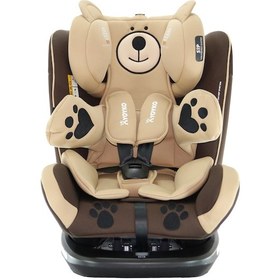 Resim Yoyko Bear 360 Derece Dönebilir Yatabilir 0-36 KG Isofixli Oto Koltuğu Kahverengi 