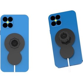 Resim Sones W34 Ters Sukabağı Şeklinde Manyetik Araç Kablosuz Şarj Cihazı Cep Telefonu Tutucu Mavi 