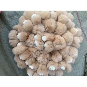 Resim Silver1 Gıoıo Yeni Sevimli Gerçek Saç Tilki Küçük Cinderblock Saç Araba Anahtarlık Kolye Ins Pixie Peluş Top Çanta Aksesuarları (Yurt Dışından) 