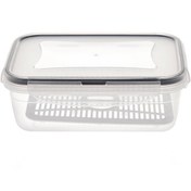 Resim Plastart Fresh Box Dikdörtgen Bölmeli Saklama Kabı - 800 ml 