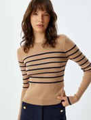 Resim Triko Kazak Uzun Kol Bisiklet Yaka 