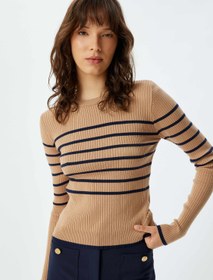 Resim Triko Kazak Uzun Kol Bisiklet Yaka 