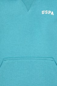 Resim U.S. Polo Assn. Erkek Çocuk Mint Kapüşonlu Basic Sweatshirt 50313808-VR152 