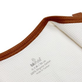 Resim Bistyle Organik Yelek Waffle Natural Style - Bej / 0-3 Ay 