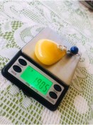 Resim Hasyılmaz Doğal Kaya Damla Kehribar Lapis Lazuli Taşlı Kolye Ucu 19,05 gram 