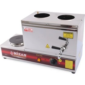 Resim Allians Elektrikli 20L Çay Semaveri, 2 Hazneli, Tek Ocaklı, Demliksiz 