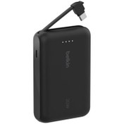 Resim Belkin BoostCharge Powerbank, Entegre Type-C Kablolu 10K PD 20W 