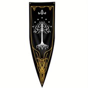 Resim Gondor Esinli Tek Taraflı Baskılı Bayrak - 45.72x149.86cm, Kolay Asma için Halkalı Dayanıklı Polyester - Yurtlar, Partiler, Ev & Bahçe Dekoru için Mükemmel 