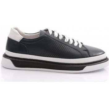 Dgn 9830 Erkek Düz Taban Bağcikli Sneaker Ayakkabi 9830-2505-R9406 Beyaz - Lacivert