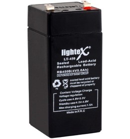 Resim Lightex Lt-450 4V 5 Ah Bakımsız Işıldak Aküsü 