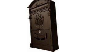 Resim ALMITAL Glamour Villa Tipi Dekoratif Antik Bakır Metal Posta Kutusu 