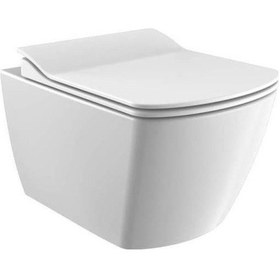 Resim Creavit Elegant Rim-off Asma Klozet + Yavaş Kapanır Kapak + Creavit Gömme Rezervuar Set Beyaz 