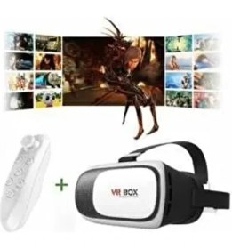 Resim Vrbox VR Box Sanal Gerçeklik Gözlüğü Kumandalı Kullanım İçin Uygun Yeni Nesil Tasarım 