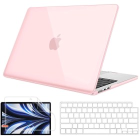 Resim NovStrap Apple MacBook Air 13.6 inç 2022 M2 Çip A2681 Uyumlu Kılıf Parlak-Şeffaf Klavye Kılıfı-Film 