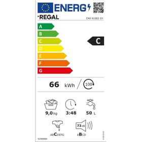 Resim Regal CMI 90102 G 9 kg 1000 Devir Çamaşır Makinesi 