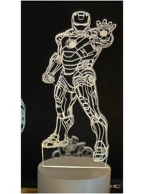 Resim GenelTedarik Dönme Dolap 3D LED Şarjlı Gece Lambası Renk Değiştiren Dekoratif masa lambası 