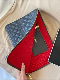 Resim Adalinhome Sermio Hakiki Deri Clutch Tablet Çantası 